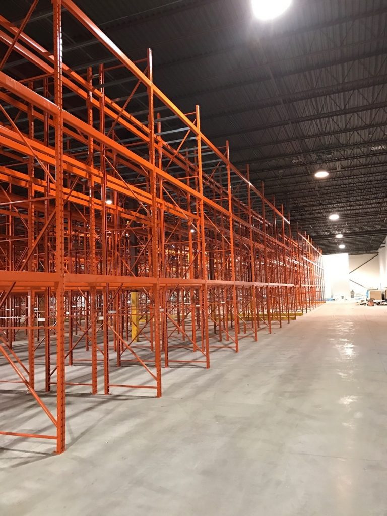 Double Deep Pallet Racking Project Mississauga - Space Aid