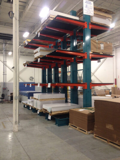 cantelever with deck 3 Cantilever Racking