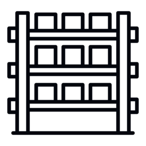 boxes rack icon outline style vector Structural Mezzanine Project – (Vaughan)